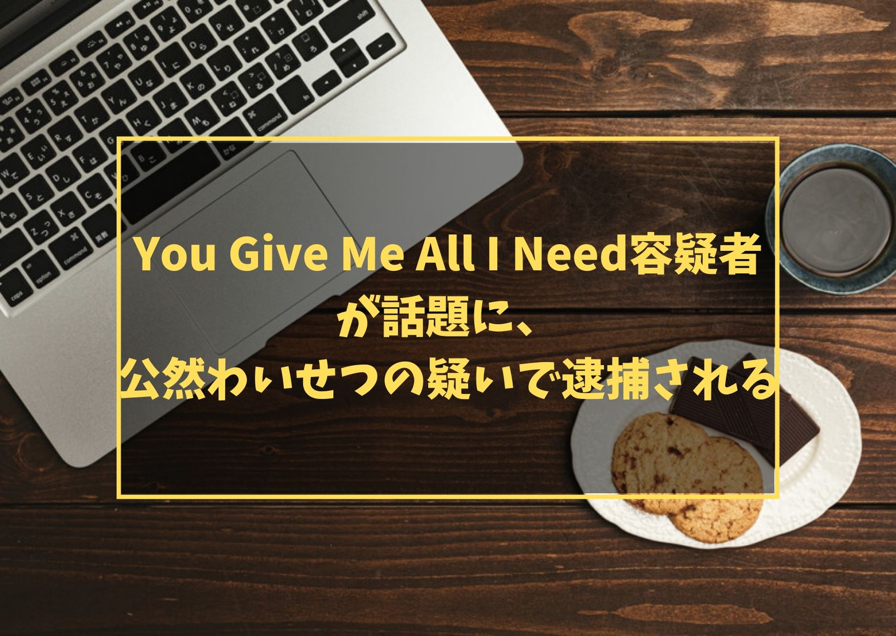 You Give Me All I Need容疑者が話題に、公然わいせつの疑いで逮捕される